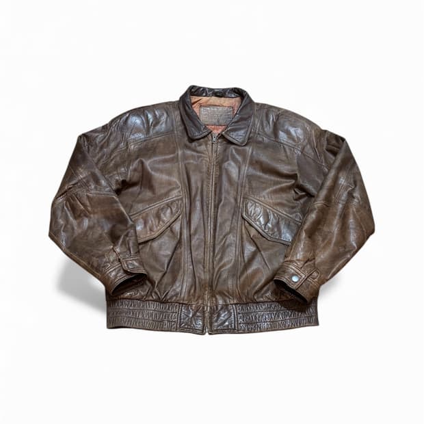 빈티지 가죽 자켓