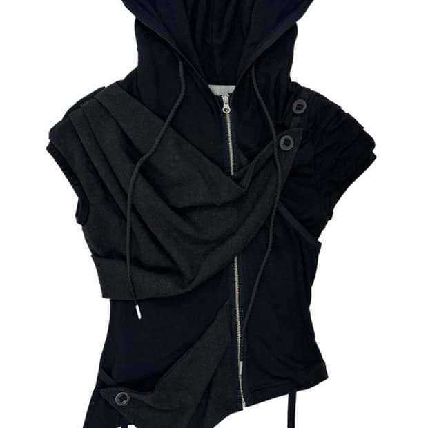 (구매글) differentisok drapery hood sleeve