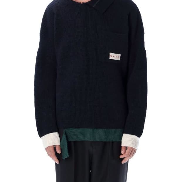 마르니 브로큰 피셔맨 스웨터