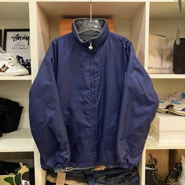 노스페이스 네이비 나일론 블루종 점퍼 L