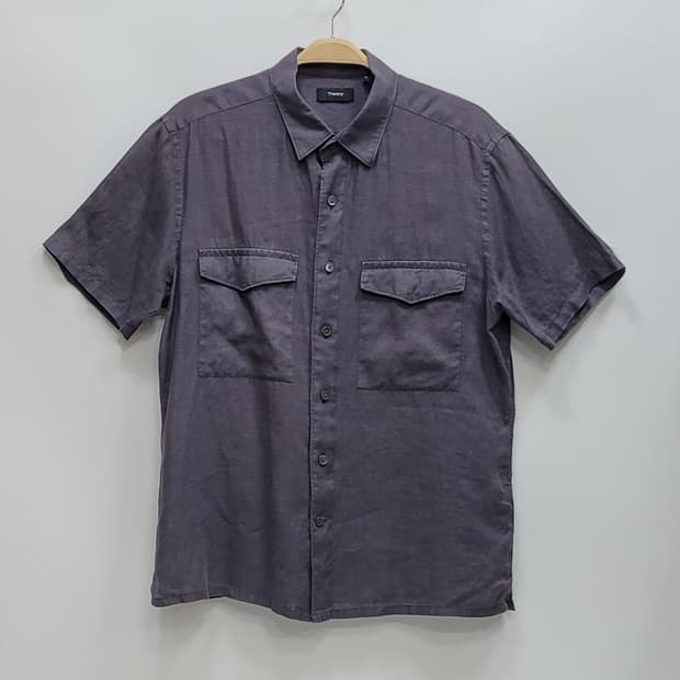 theory 띠어리 어빙 린넨 셔츠 / 남 M (추천 95) 라이트퍼플
