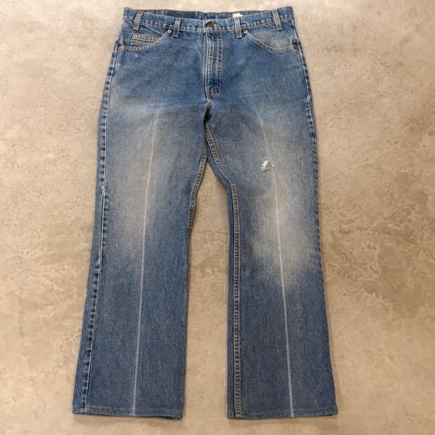 [36/32] 90s USA🇺🇸 리바이스 517 오렌지탭 중청 데님