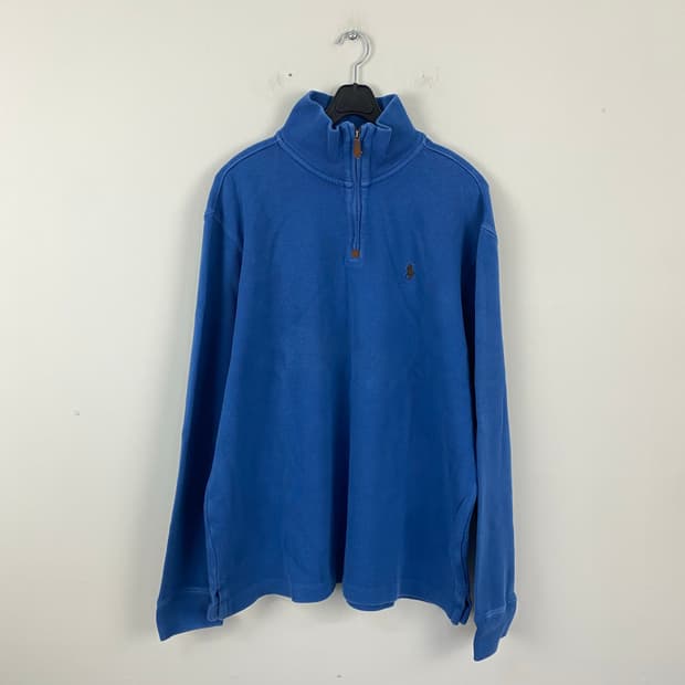 폴로 랄프로렌 블루 하프집업 니트 스웨터 L