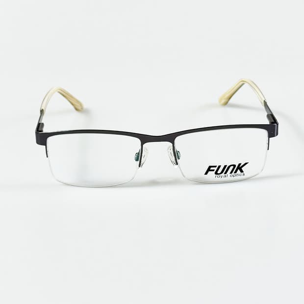 90s FUNK 반무테 메탈 스퀘어 빈티지 안경
