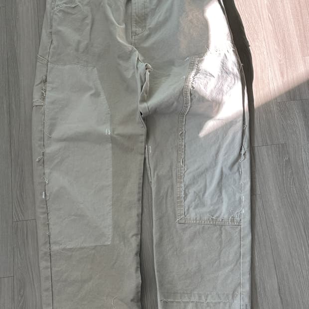 36 자라 더블니 카펜터 페인트 팬츠