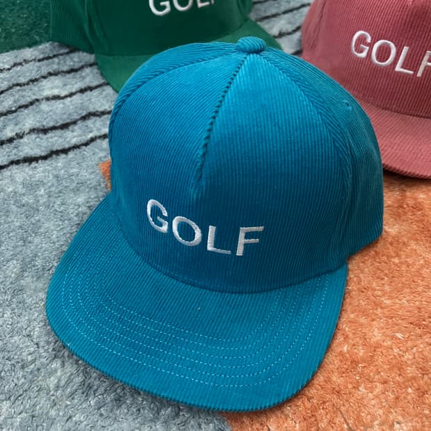 골프왕 13FW 코듀로이 캡 OG (블루)