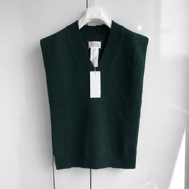 마르지엘라/스티치 니트 조끼