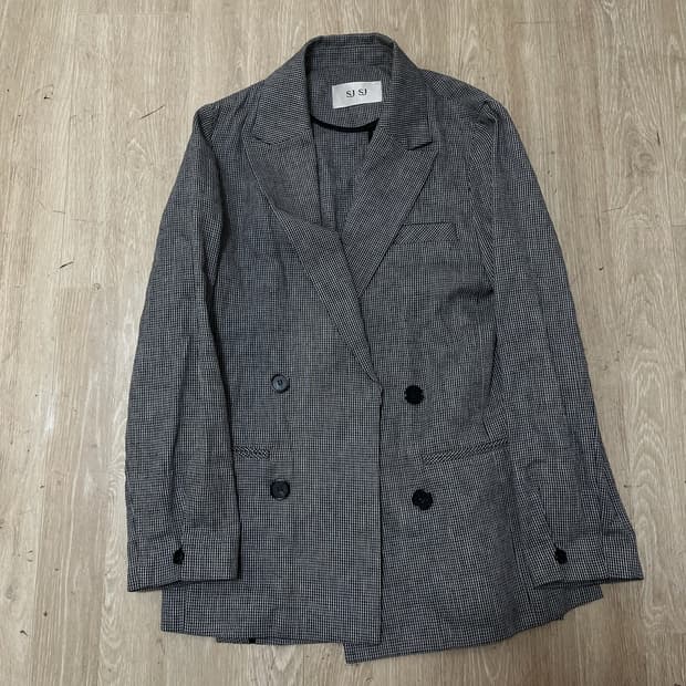 한섬 SJSJ 여성 더블 린넨자켓 55-66 