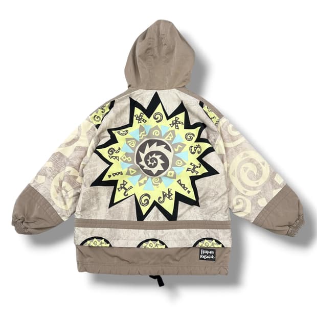 히로코 코시노 프린팅 후드 아노락 자켓