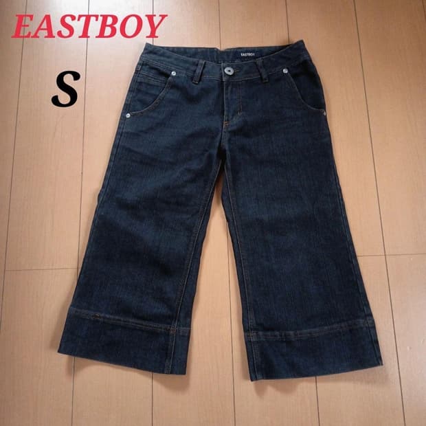 EASTBOY 이스트 보이 데님 하프 팬츠 블랙
