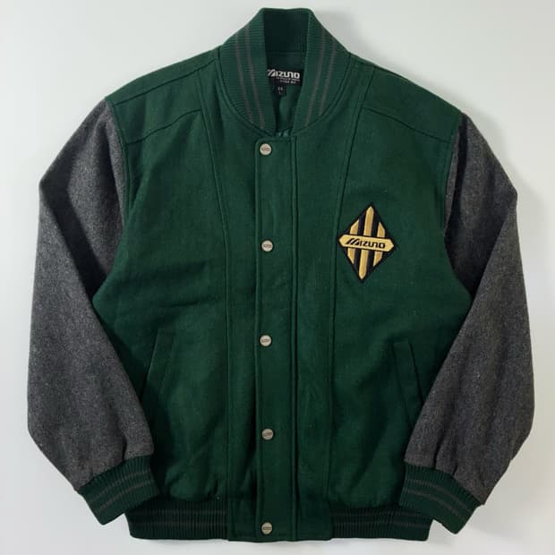 Mizuno  미즈노 빈티지 울 혼방 바시티 자켓  