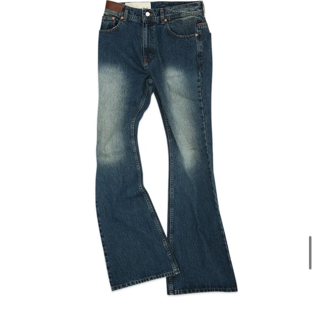 [28] 앤더슨벨 빈티지워시드 부츠컷 진 다크블루