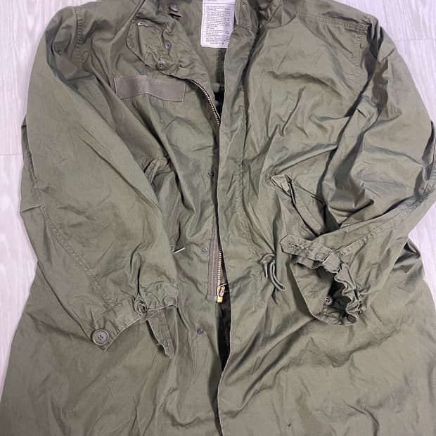 m65 피쉬테일 og 오리지널 M 외피 개파카 1982