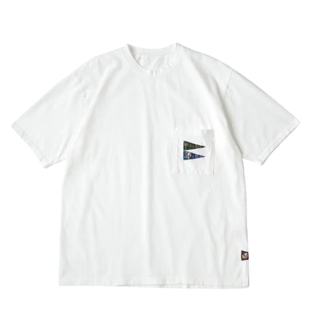 [새상품/L] 캐피탈 20 저지 패넌트 티셔츠 3 플래그 티셔츠 화이트