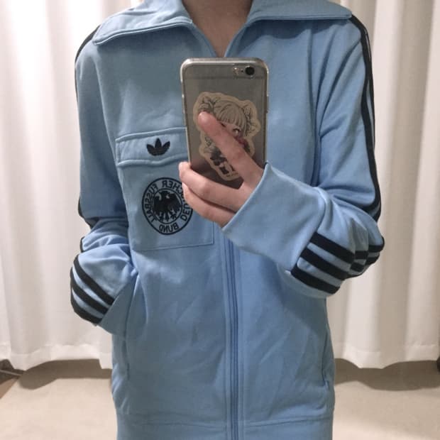 아디다스 스카이블루 하늘 도우처 독일 트랙탑 져지