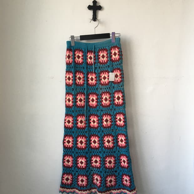 Crochet long skirt