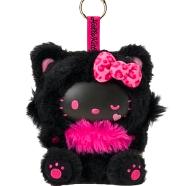 산리오 헬로 키티 파인 페이스 캣 블랙