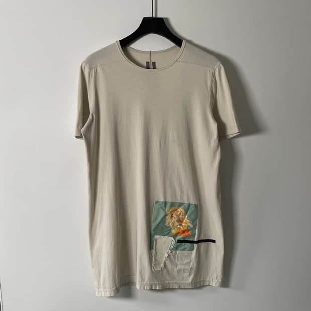 16ss 릭오웬스 패치 슬리브 반팔티 (on.1098)