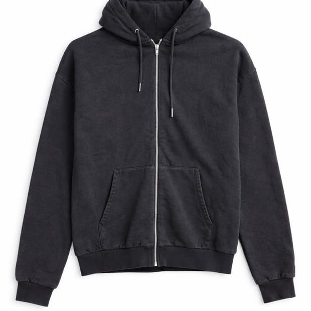 셀린느 로고 후드 집업 블랙 여성 L