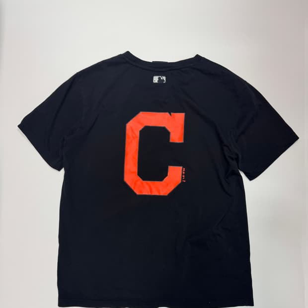 MLB 빅 로고 뒷 프린팅 오버핏 반팔 티셔츠 2XL