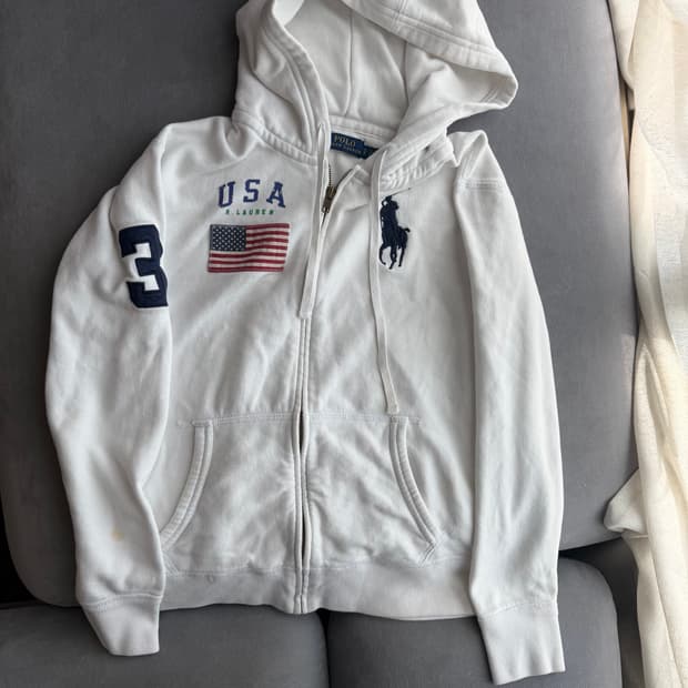 폴로 랄프로렌 빅포니 USA 성조기 후드집업