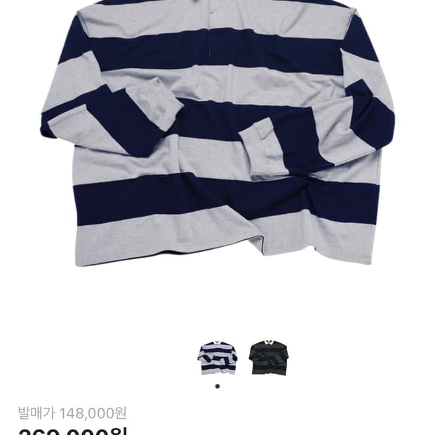 Mjd 오버사이즈 스트라이프 럭비티