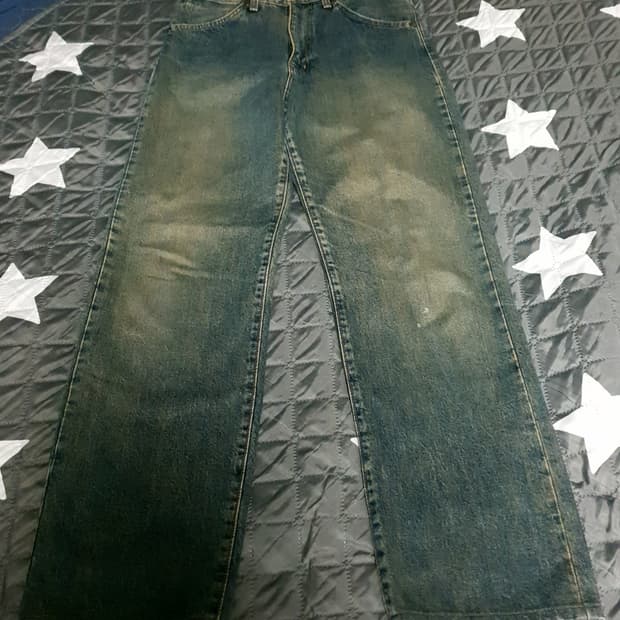 (일본발) 랭글러 90s 빈티지 워싱 웨스턴 데님팬츠 (30)