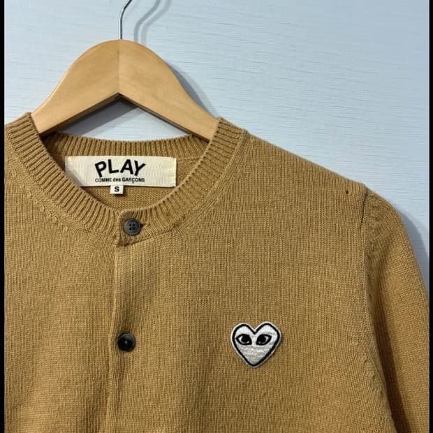 꼼데가르송 PLAY 가디건 베이지 ~55