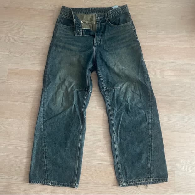 커브드 데님 딥블루