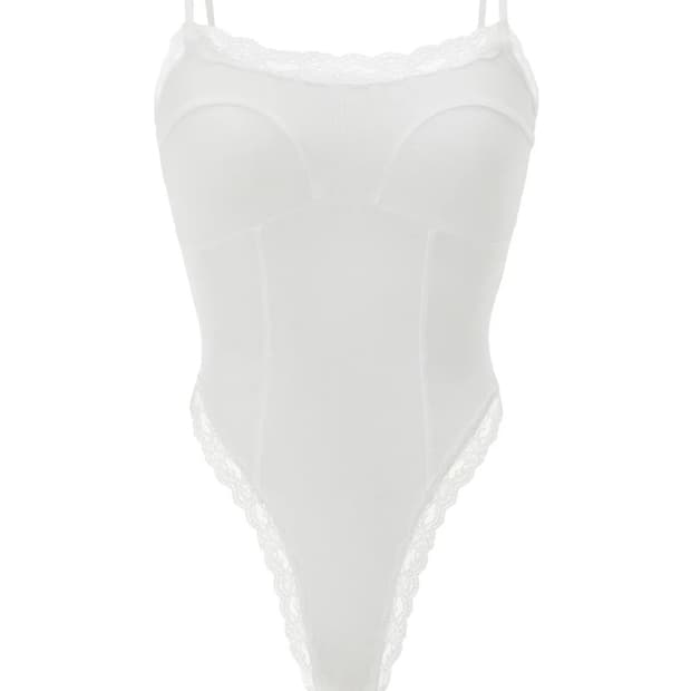 쓰리타임즈 Evelyn lace top 바디수트