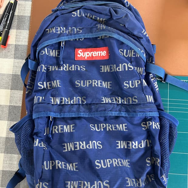 Supreme 3m blue backpack