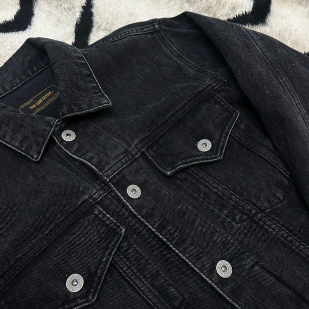 [M]유니폼브릿지 흑청 데님 트러커 자켓