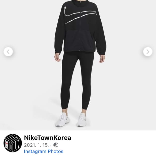 나이키 여성 져지 바람막이