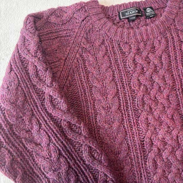 빈티지울100 니트 청키하고벌키한니트