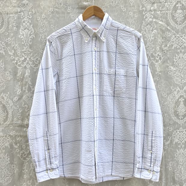 브룩스 브라더스 레드 플리스 시어서커 원단