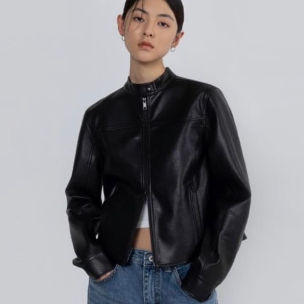 라퍼지포우먼 레이싱 가죽자켓 M