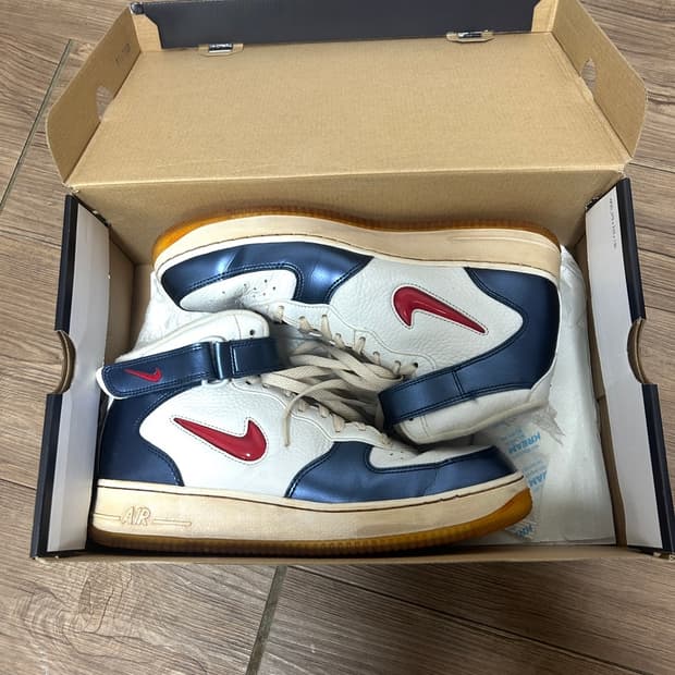 (290)빈티지 나이키 에어포스 미드 인디포스