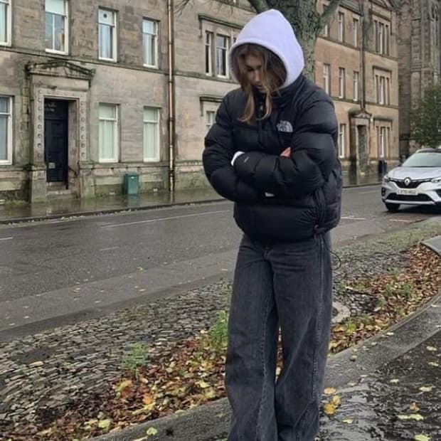 (W) 노스페이스 1996 에코 눕시 자켓 블랙