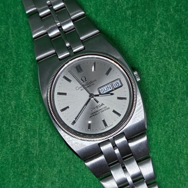 오메가 컨스텔레이션 백금베젤