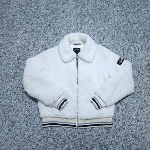 내셔널지오그래픽) S 여자 플리스 뽀글이 숏집업 / 왕눈이샵