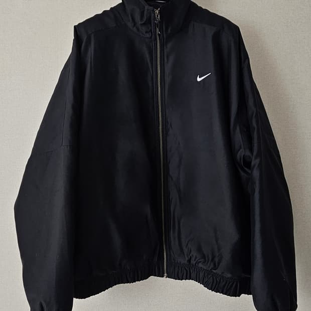 나이키 NRG 새틴 자켓 블랙 쿰쾃