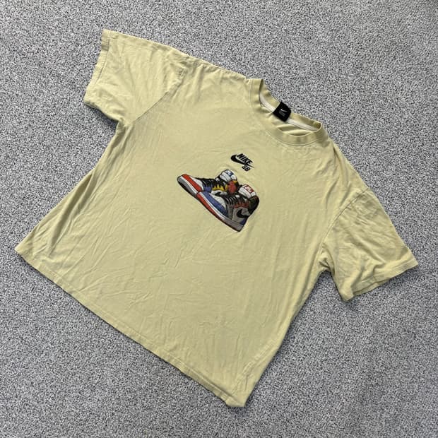 실측 나이키 SB 에어조던 그래픽 반팔티 0416J