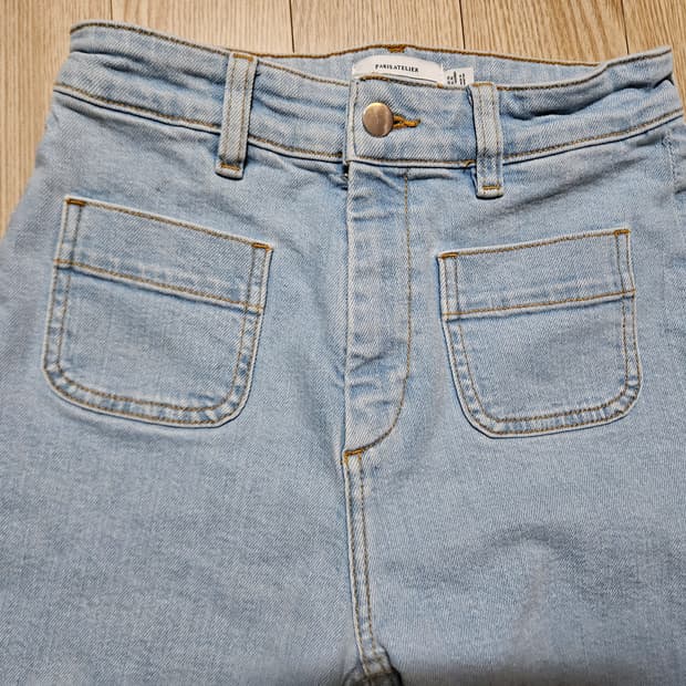 앤아더스토리즈 연청 와이드 데님