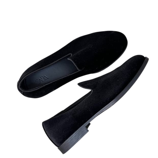 zara velvet shoes