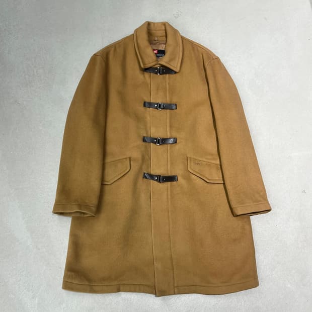 리 레더버클 코트 s09308