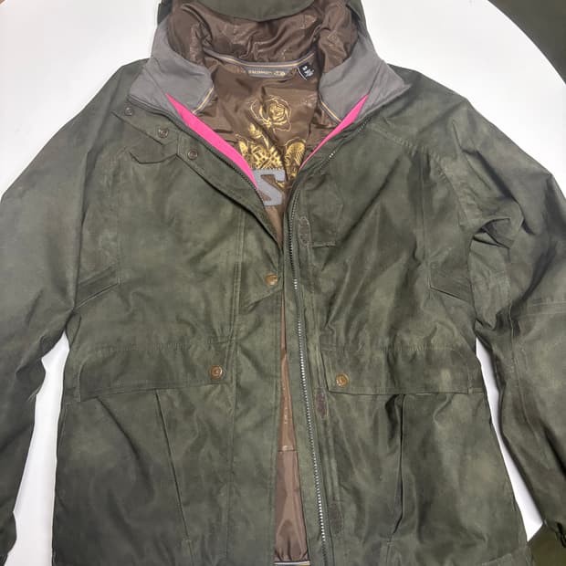 급처🔥 살로몬 카키 후드 야상 