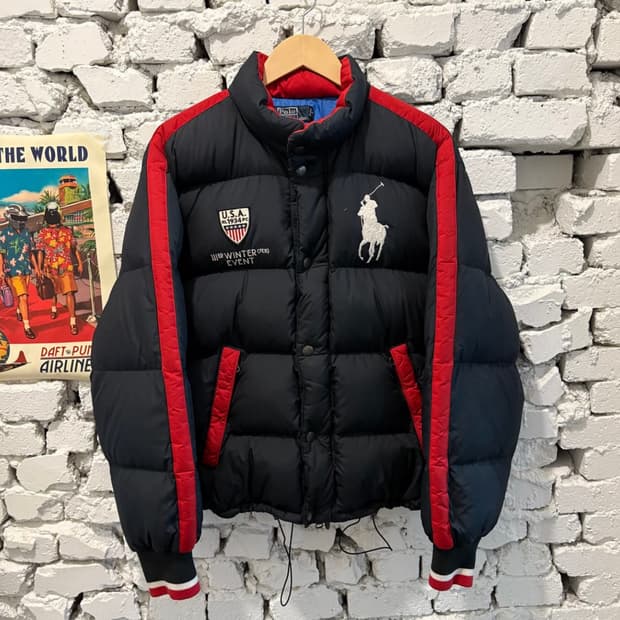 폴로 usa 패딩입니다!