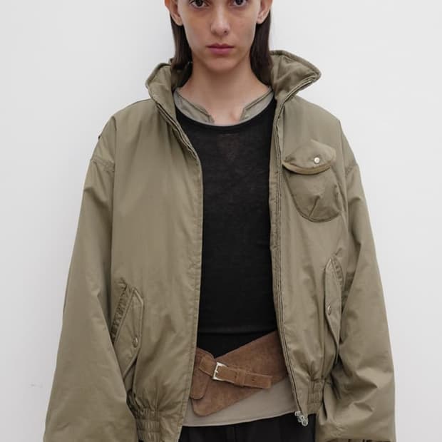 오픈와이와이 봄버 openyy 카키 m