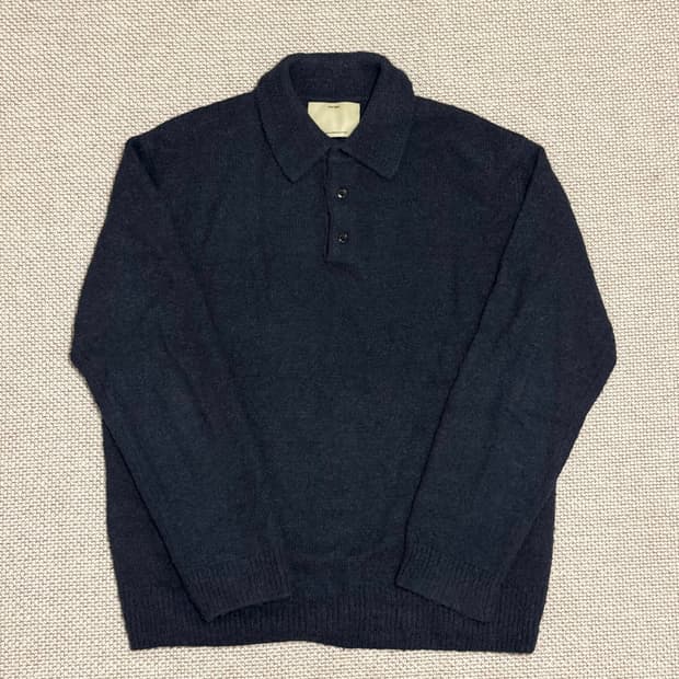 포터리 컴포트 폴로 니트 다크 네이비 3사이즈