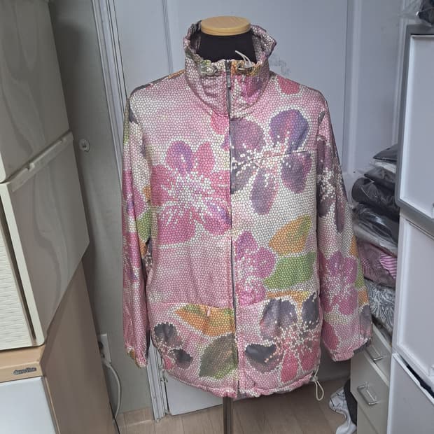 오일릴리 골프 플라워 패턴 자켓 점퍼 38(55~66)상태상급